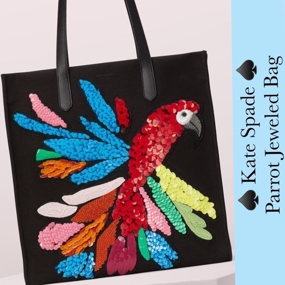 Kate Spade Jeweled Sequin Black Bag Purse NWT - Picture 1 of 8